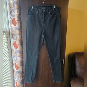 Banana Republic Black High Rise Skinny Jeans